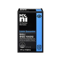 마이니 루테인 지아잔틴 1000mg 60캡슐 식약청인정 장용성 아스타잔틴 오메가3 복합 빌베리 결명자 epa dha 비타민e 항반 마리골드 눈영양제 식약처인증, 1000mgx1세트, 1개