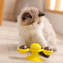 움직이는 고양이 이갈이 장난감 냥냥펀치토이볼 캣닢 피젯스피너 캣잎 포함 칫솔