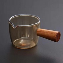 법랑냄비 밀크팬 인덕션 소스 판매 나무 손잡이 anti scalding 커피 냄비 미니 우유 냄비 유리 커피 냄비 우유 팬 우유 냄비 조리기구 홈 정원 주방, 샴페인