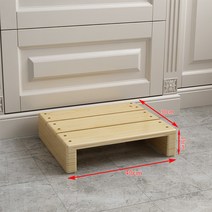 원목 나무발판 주방 욕실 디딤돌 미끄럼방지 높은판, 1개, C 40*30*15CM