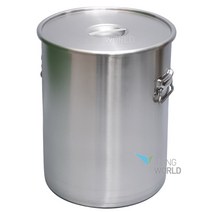 리빙월드 스텐위생통 65갈론(250L) /스텐육수통 스텐용기 스텐저장용기 스텐식깡 위생기, 스텐레스, 63cm*81cm