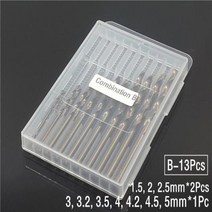 드릴 굴착 홀 코발트 HSS 트위스트 드릴 구멍 스테인레스 스틸 도구 세, B-13Pcs