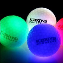 야간라운딩 이벤트용 LED 발광 골프공 1구 골프동호회 야간골프 골프연습 기념, 화이트