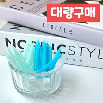 [당일배송] 하피블리 생일초 케이크초, 트위스트 형광초 민트, 12개
