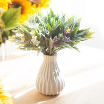 플라워트리 펀스타플라워픽(6개입) 26cm 조화 꽃꽂이 인테리어, 옐로우