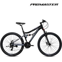 프로마스터 풀서스펜션 알루미늄 MTB자전거 세로스DX 27.5인치 시마노24단 조립별도, 세로스DX 27.5인치 매트블랙+그레이, 미조립