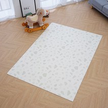 휴팡 PVC 4T 사각형 강아지매트 미끄럼방지 슬개골보호 애견매트, 테라조
