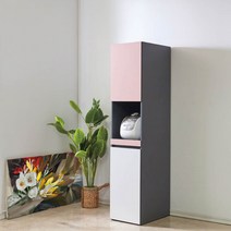 Sunshine 틈새밥솥장 밥통수납장 틈새장 슬림서랍장 선반 도어 수납장 400, 올엘로우