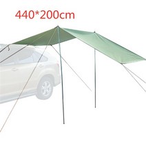 차량용 어닝 차량 사이드 어닝 자동차 타프 캠핑윈드 면 천막 그늘막car side awning car Roof top tent car rear oxford tarp 방수 휴대용, 440x200cm