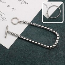 클립 체인 팔찌 뱀줄 스네이크 두줄 커플 생존 오링 반지 게고리 18K굵은 염주 기부