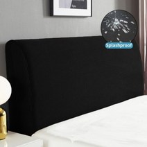 무지 컬러 침대 헤드 커버 가구 보호 덮개 스판덱스, W220cmxH50-65cm, Black Bedside cover aliexpres