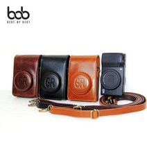bob RICOH 리코 GR 1 2 공용 카메라 가죽 스트랩 케이스 크로스백, 리코GR1.2공용_카멜브라운