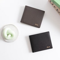 [천삼백케이] [렌토공방] 16심플반지갑 소가죽 이니셜각인 기념일 선물