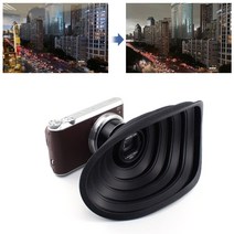 톡톡마켓 미러리스 렌즈 실리콘 후드 30mm 파나소닉 후지필름