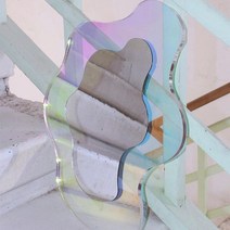 홀로그램 거울 벽걸이 인테리어오브제 오로라거울 아크릴제작거울, 현채경