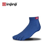 INJINJI 인진지 양말 라이너 띠너 발가락 양말 스포츠 양말, 블루