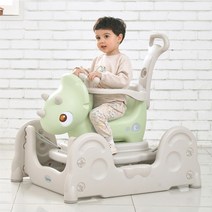 파피루스 트리케라 듀얼세이프 번지카 공룡 스프링카 무소음 붕붕카 세트, 파스텔그린