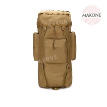 Makone 상표등록 3포켓 대용량 배낭65L 해외여행/배낭여행/캠핑, ACU