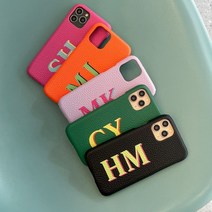 비투스 이니셜 주문제작 레더 아이폰케이스 (5color)