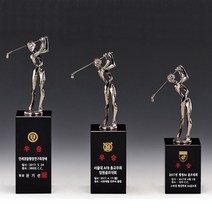 A7137-38-39 _ 홀인원 싱글 알바트로스 골프 트로피 기념패 상패 싸이클버디 사이클버디 이븐파 이븐 언더파 언더 라베 크리스탈 주석 청동 크리스탈컵, 크롬도금
