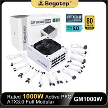 segotep gm 1000w atx 3.0 pcie 5.0 80plus 골드 전원 공급 장치 pc 활성 pfc pc 전원 rtx 4090 마이닝 데스크탑