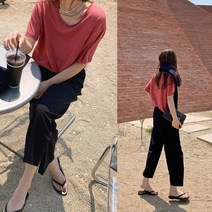 더옷장 클린엔딩 린넨라운드티