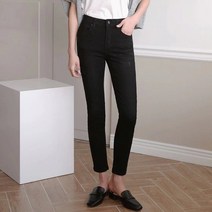 속밴딩 스판 블랙 스키니진 S M L XL