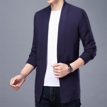 남성용 남자 오버핏 데일리 무지 니트 가디건 하늘비즈 A13 A344E235