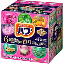 바브 온천 입욕제 악용 반신욕 일본 6종 48개입