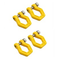 자동차 견인 RC 자동차 금속 트레일러 견인 후크 액세서리 1:10 크롤러 TRX4 Axial SCX10 90046 AXI03007, [09] Towbar3 yellow