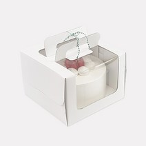 스노우 화이트 투명창 케이크박스 케익상자 1호, 25개