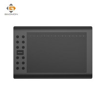 GAOMON M106K 10x6 인치 USB 펜 태블릿 아트 디지털 그리기위한 전문 그래픽 태블릿, 01 Black_03 영국