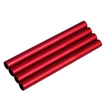 4 Pcs 알루미늄 합금 텐트 극 수리 튜브 캠핑 천막 액세서리 비상 키트에 대 한 단일 막대 수선 파이프, 빨간색, 4개