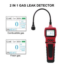 휴대용 냉매 가스 누출 감지기 천연 CH4/석탄 2 IN 1 프레온 CFCS HCFCS HFCS 할로겐, Freon and EX gas