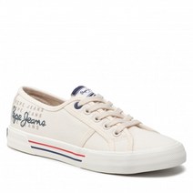 Turnschuhe PEPE JEANS - Brady W Logo PLS31288 Factory White 801