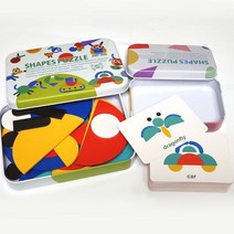 shapes puzzle 3종 택1/ 모양 그림 알파벳 조각맞추기 퍼즐게임 교육 놀이완구 지능개발 학습교구 어린이선물, white