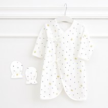 오아이비 마벨 무형광 양면 배냇가운+손싸개