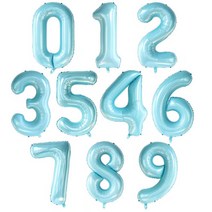 브라이덜샤워 소품 파티 세트 패키지 40 인치 큰 호일 생일 풍선 티파니 블루 헬륨 번호 0 9 해피 웨딩 장식 베이비 대형 글로브, 4, 05 light blue
