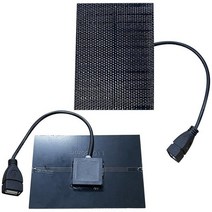 태양광 패널 발전기 태양열 미니 태양 전지 USB 충전기 5V 5W 휴대용 방수 단결정 실리콘 모바일, 한개옵션0