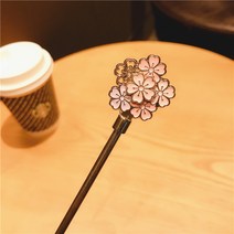 스벅 벚꽃 음악기호 스테인레스 머들러 스틱 교반봉, 벚꽃 20cm