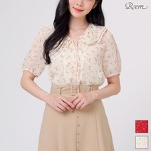 로엠 잔꽃 플라워 블라우스 RMBL937R22