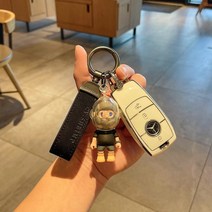 벤츠 키케이스 키링 차키홀더 키링 TPU 자동차 케이스 커버 펜던트 체인 메르세데스 벤츠 마이바흐 AMG S A, 01 A White-Black boy