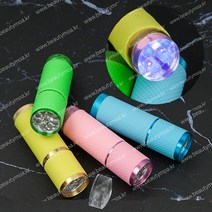 휴대용 메탈 꾹꾹이 꾹꾹이램프 꾹램프 젤램프 실리콘 생화아트 젤네일 반영구 아트도구 생화 스탬프 도장 건조생화 드라이플라워, 꾹꾹이&젤램프/그린