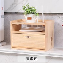 원목 무선 공유기 라우터 보관함 티비 와이파이 셋톱 박스 정리함 랙, 뉴질랜드 라디에타 파인 바니시 색상
