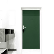 현대엘엔씨 인테리어필름 아파트 현관문 시트지 세트 122cm x 250cm, 다크그린(S233)