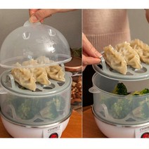 호빵 찐빵 기계 전기 만두 찜기 가정용 달걀삶는쿠커 달걀쿠커 계란찜기, 상세페이지참조