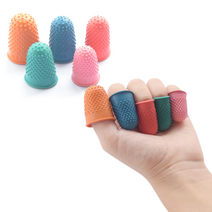 다용도 핑거코트 손가락보호 작업 고무 골무 1개입, 5호(오렌지)