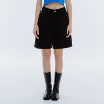 [DANA 8161] 커버밴드 버뮤다 5부 코튼 팬츠 (블랙)