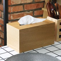원목 우드 각티슈케이스 티슈 휴지 케이스 내추럴, 우드 각티슈케이스 내추럴, 1개