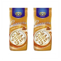 Kruger Family 크루거 패밀리 카라멜 크로칸트 카푸치노 커피 믹스 파우더 분말 500g 2팩